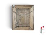 a picture of a picture of a wooden frame with wires