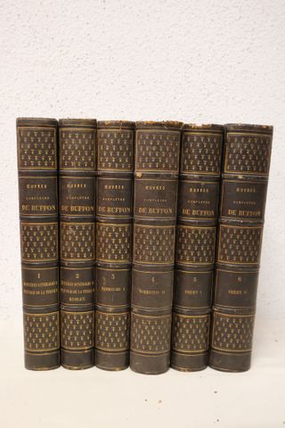 BUFFON : Œuvres complètes ; Paris, Furne, 1856, 6 volumes in 4°, ...