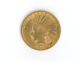 an image of a gold coin with an indian head on it