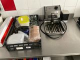 an image of a kitchen counter with a toaster and other items