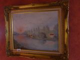 a picture of a painting hanging on the wall