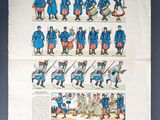 une image représentant un groupe de soldats en uniformes bleus