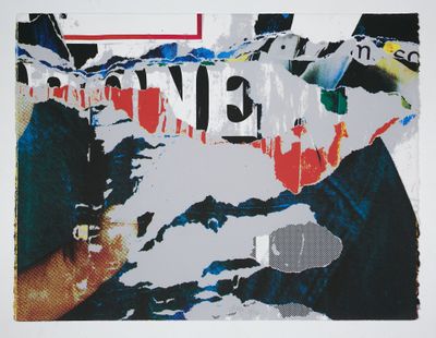 Jacques VILLEGLE (1926-2022) "Décentralisation" Sérigraphie …