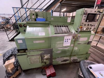 a machine that is sitting inside of a building