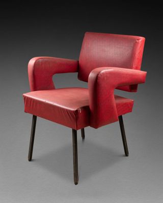 Jacques ADNET (1900-1984). FAUTEUIL, modèle Président (créé …
