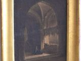 tableau représentant un homme assis sur une chaise dans une pièce dotée d'une fenêtre