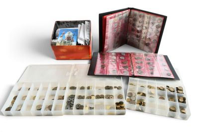 a box with many different types of rocks in it