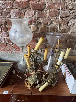 a table with a bunch of items on top of it