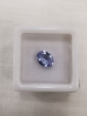 TANZANITE violet blue VVS Tanzanie ovale 8,8 x 6,8 1,61ct