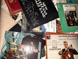 a lot of music books on the floor