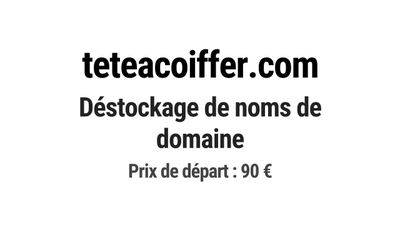 Nom de domaine teteacoiffer.com.