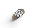 a diamond single - stone ring, by van cleef