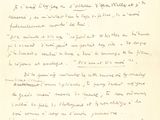 une vieille lettre manuscrite d'un homme qui écrit un poème