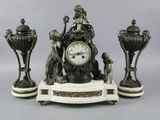a clock that is sitting on top of a table