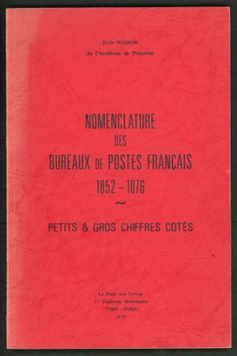a red book with black writing on it and a red cover