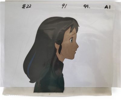 an image of a drawing of a woman with long hair