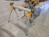 a picture of a table with a saw on it