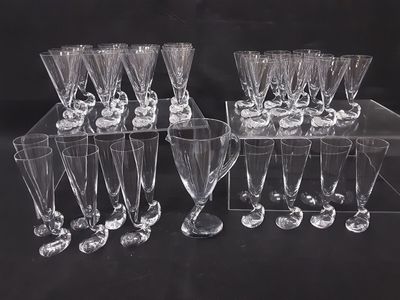 CENEDESE Giovani. MURANO. Service en cristal comprenant : 7 …