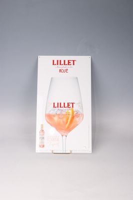 Plaque publicitaire LILLET Rosé