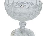 an image of a clear glass bowl on a white background