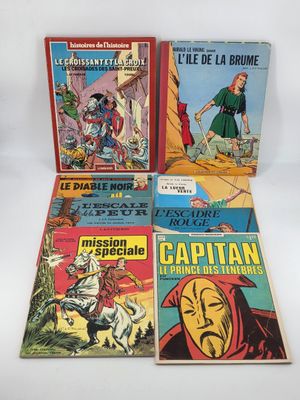 Lot de quatre bandes dessinées vintage des années 1950