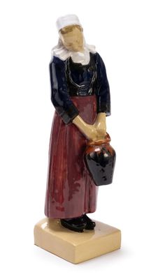 figurine of a woman with a jug of water in her hand