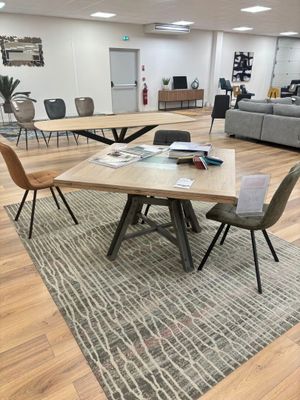 Table carrée MOBILIER DE FRANCE modèle PASSERELLE 120 x 120 … - Photo 1