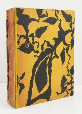 an image of a book with a yellow cover and black silhouettes on it