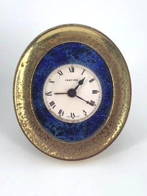 CARTIER vers 1980 - Pendulette formant réveil de voyage de f… - Photo 1