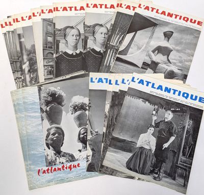 several old black and white photographs of women in old fashion