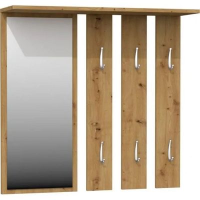 a close up of a mirror and a shelf with a mirror on it