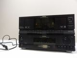 a stereo system that is sitting on a table