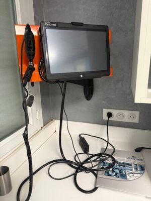 an image of a computer and a phone on a desk