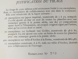 a close up of a page of a book with a black and white image