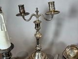 a table with silverware and silverware on it