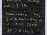 a close up of a piece of paper with writing on it
