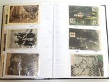 an open book with pictures of people on it