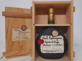 an image of a bottle of liquor in a wooden box