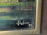 a picture of a painting on the wall of a building