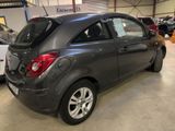 the back end of a car in a garage with other cars in the background