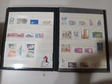 a picture of an open book with stamps on it