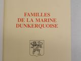 the cover of the book families de la marine dunkerquse