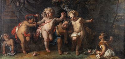 une image représentant un tableau où l'on voit un groupe de chérensils dans un décor boisé