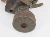 a gas mask on the ground on the floor