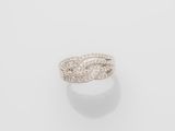 a diamond and white gold ring