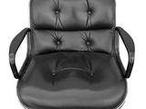 an image of a black office chair on a white background
