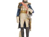 figurine représentant un homme en uniforme militaire tenant une épée
