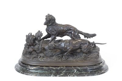 Pierre-Jules MÈNE (1810-1879) "Chasse à la perdrix" Belle ép…