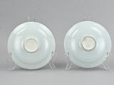 pair of chinese blue and white vases, 20th century