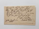 a piece of old paper with writing on it